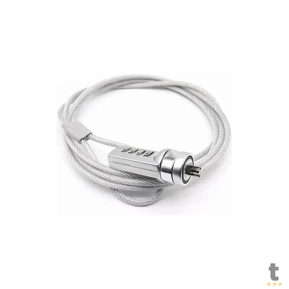 Trava De Notebook em Cabo de Aço Com Senha Truedata